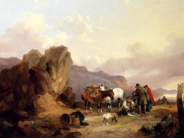 漁民の仕分け キャッチの田園風景 ウィリアム・シェイアー・シニア Oil Paintings